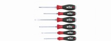Jeu de 6 tournevis Softfinish WIHA Fente/Phillips - 6 pans - disque de frappe -