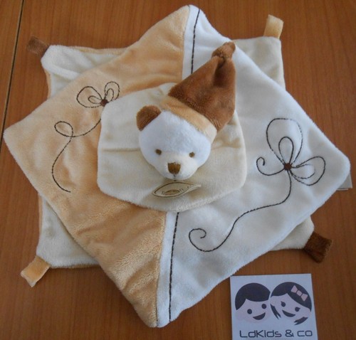 Doudou plat ours peluche c - doudou, d&c