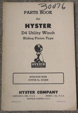 VINTAGE HYSTER D4 CATERPILLAR