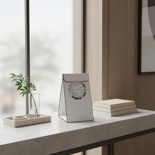 Pendule bureau cuir - pendule, en
