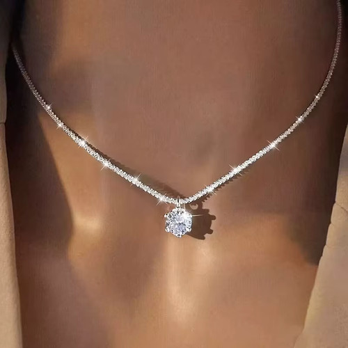 Collier moissanite couronne - couronne, 6