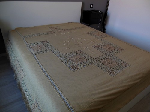 Grand dessus lit ancien - dessus,