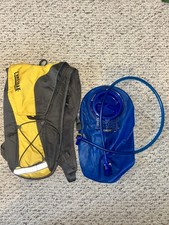 CAMELBAK Classic Hydration Hydro Backpack 2.0 Liter 70 oz Reservoir Yellow Gray