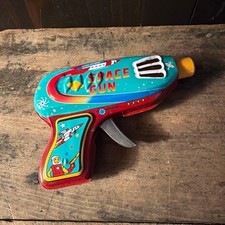 Tin Toy Space Gun Vintage Made