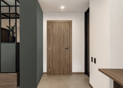 Bloc porte décor noyer light - bloc,
