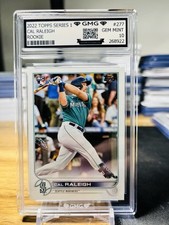 2022 Topps Series 1 Cal Raleigh Rookie #277 GMG Graded 10 Gem Mint ? RC