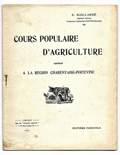 Cours agriculture populaire - cours, d'agriculture