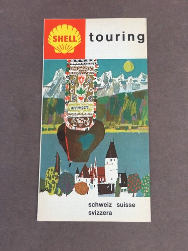 Ancienne carte routière shell - routière,