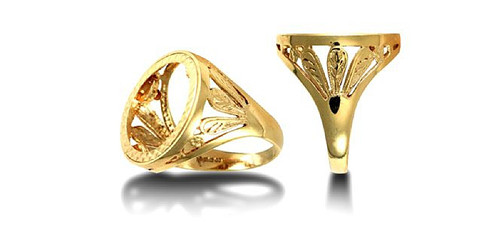 Bague monture demi souverain - monture, demi-souverain