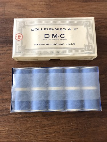 Dmc fil coton bleu - bleu, lot