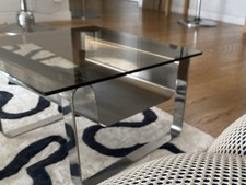 Small Stainless Steel Coffee Table Design Design Modern Steel Vintage Glass Furniture
