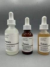 Mixed Lot Of 3 Ordinary Skin Care Zinc 2oz Serum 1 Oz Lactic Acid 1 Oz