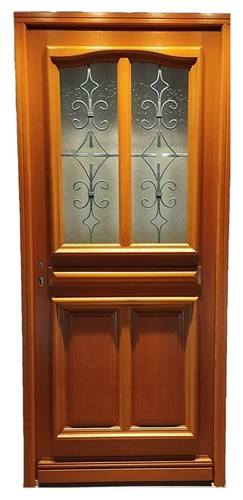 Porte entree bois vitree - porte,