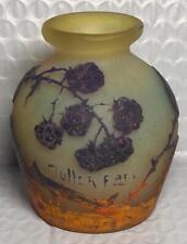 MULLER FRES  LUNEVILLE  3" ART GLASS VASE.