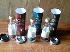 3 mignonettes vides Whisky Ben