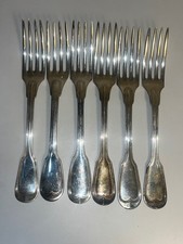 6 CHRISTOFLE fourchettes a entremets CHINON 20.5 cm