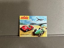 Ancien Dépliant Documentation Catalogue Jouet Voiture Solido Serie 100