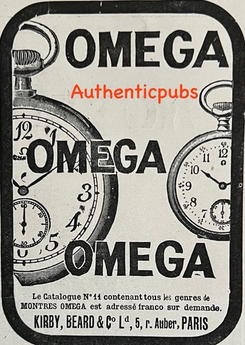 Publicite omega montre - omega, gousset