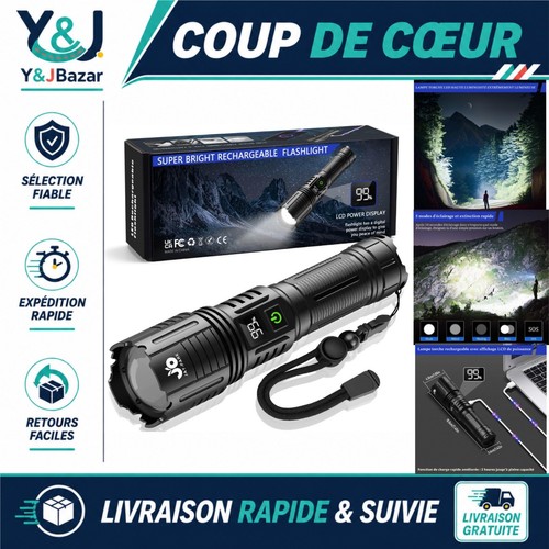 Lampe torche led rechargeable - lampe,