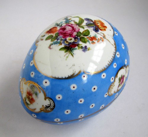Ancienne bonbonnière œuf - ancienne,