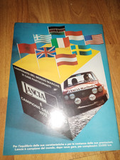 Advertising Poster LANCIA FULVIA COUPE' WORLD CHAMPION 1972 - 1972