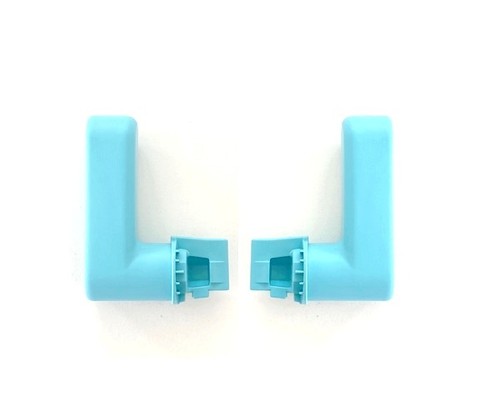 Poignée porte bleu pastel - de,
