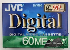 New JVC DVM60 Digital Video Cassette 60ME Mini DV Sealed 90 Minute LP Mode