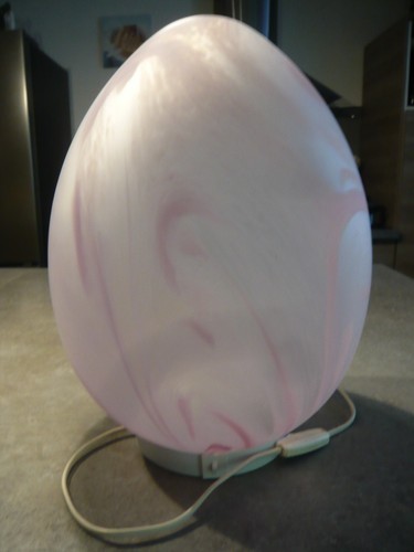 Lampe oeuf verre souffle - oeuf,