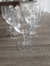  Lot de 6 verres a eau en cristal d arques modèle Matignon H 15 cm
