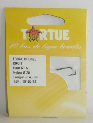 Hameçons montés tortue 6 - montés,