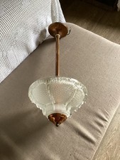 Ancienne SUSPENSION LUSTRE ART-DECO 1930