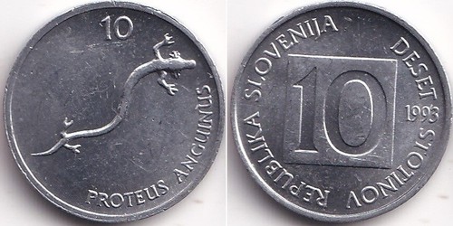 Stotinov 1993 slovénie - 10,