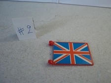 PLAYMOBIL vintage bateau pirates drapeau anglais mât avant set 3550 de 1978 #2