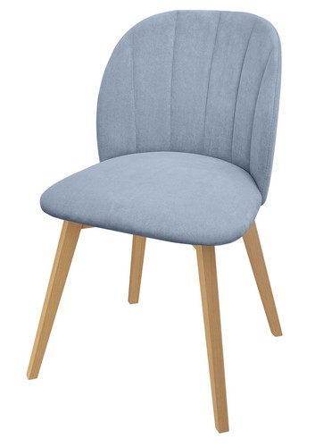 Chaise rembourrée gris pour