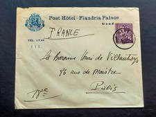 Gent, Belgium to Paris, France 1938. Hotel-Flandria Palace tc1129