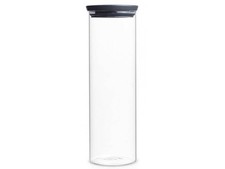 Bocal en verre empilable, Gris