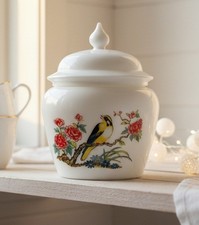 Bocal en Verre de Lait Vintage
