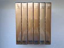 6 Cassette Video VHS SUPER V 180 - K7 Haute Densité & Résolution - Neuf