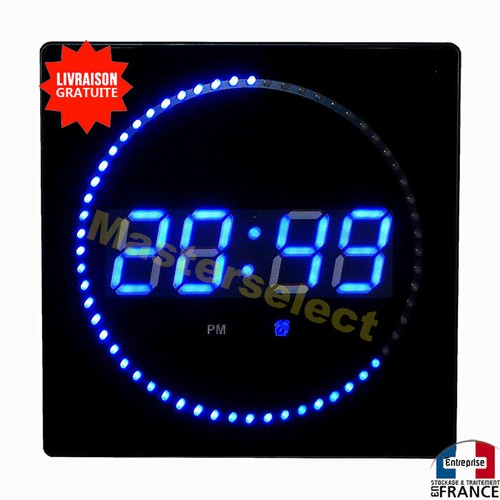 Horloge murale design - à, led