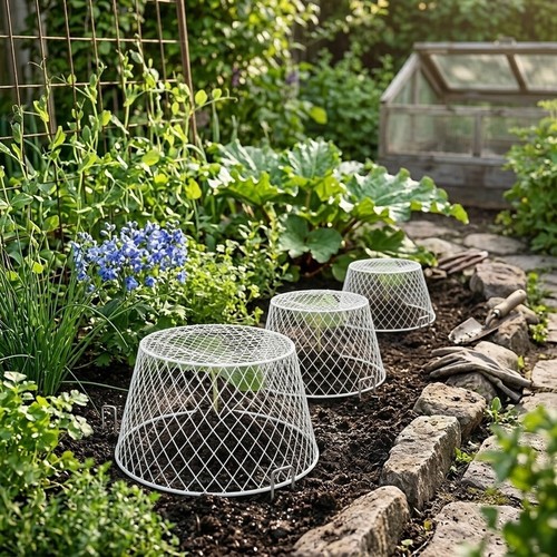 Cloche végétale avec - , piquets