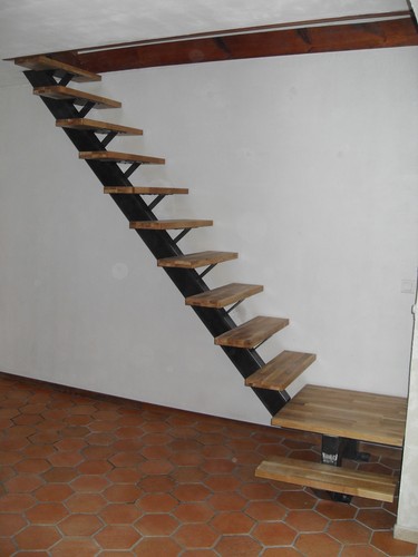 Escalier acier quart - acier,