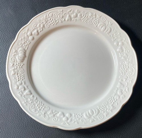 Assiette plate faience blanche - plate,