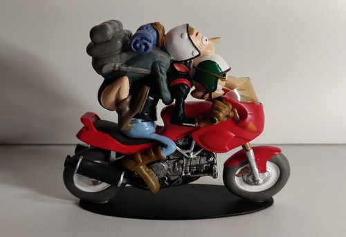 Figurine moto résine joe - résine,