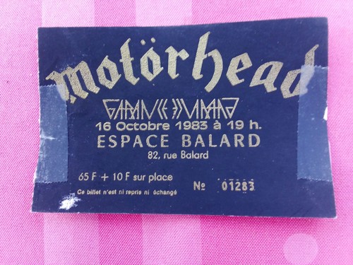 Motörhead billet concert - de,