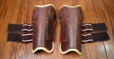 Eskadron, front boots, brown leather, horse/ warmblood