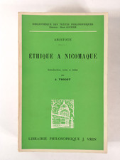 ARISTOTE - ÉTHIQUE A NICOMAQUE - LIBRAIRIE PHILOSOPHIQUE J. VRIN - 1967