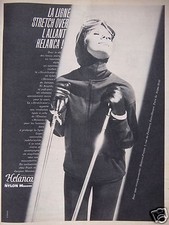 ADVERTISEMENT 1961 HELANCA LA LINEE STRETCH OVER NYLON FOAM - SKI - ADVERTISING 