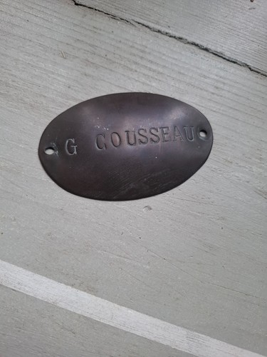 Ancienne petite plaque - ancienne,
