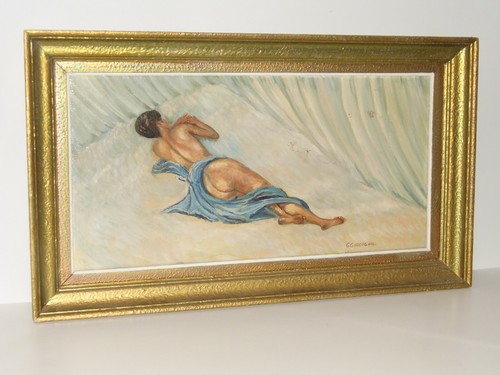 Tableau 1960 signe - 1960, huile