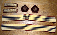 Lot of Colonel Health Services Red Velvet Braids, Lapels and Expectations